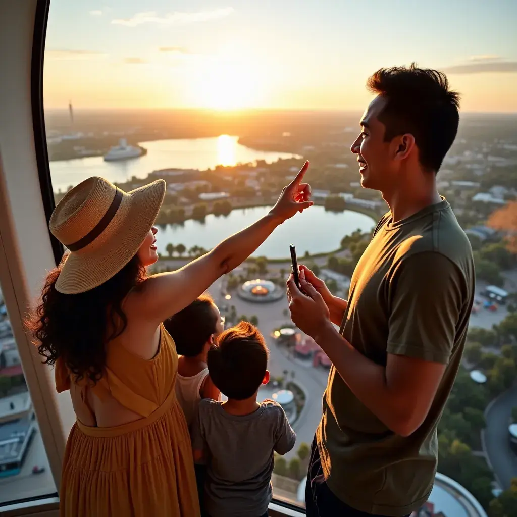 Rodzina bawiąca się na plaży w słoneczny dzień.