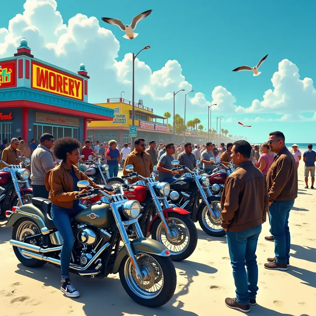 Widok na zachód słońca nad oceanem z palmami w tle.