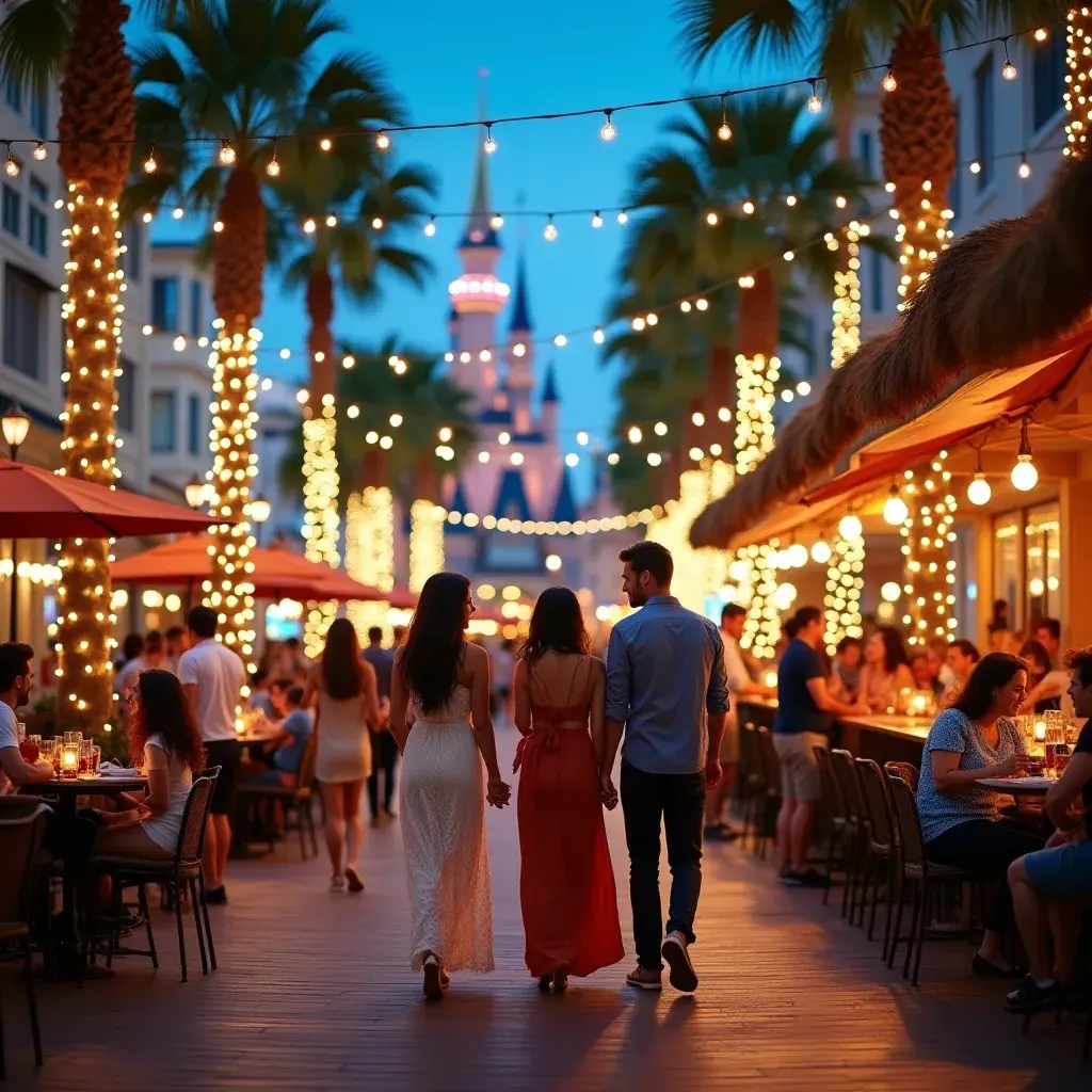 Wesołe miasteczko z karuzelami i atrakcjami w Orlando.