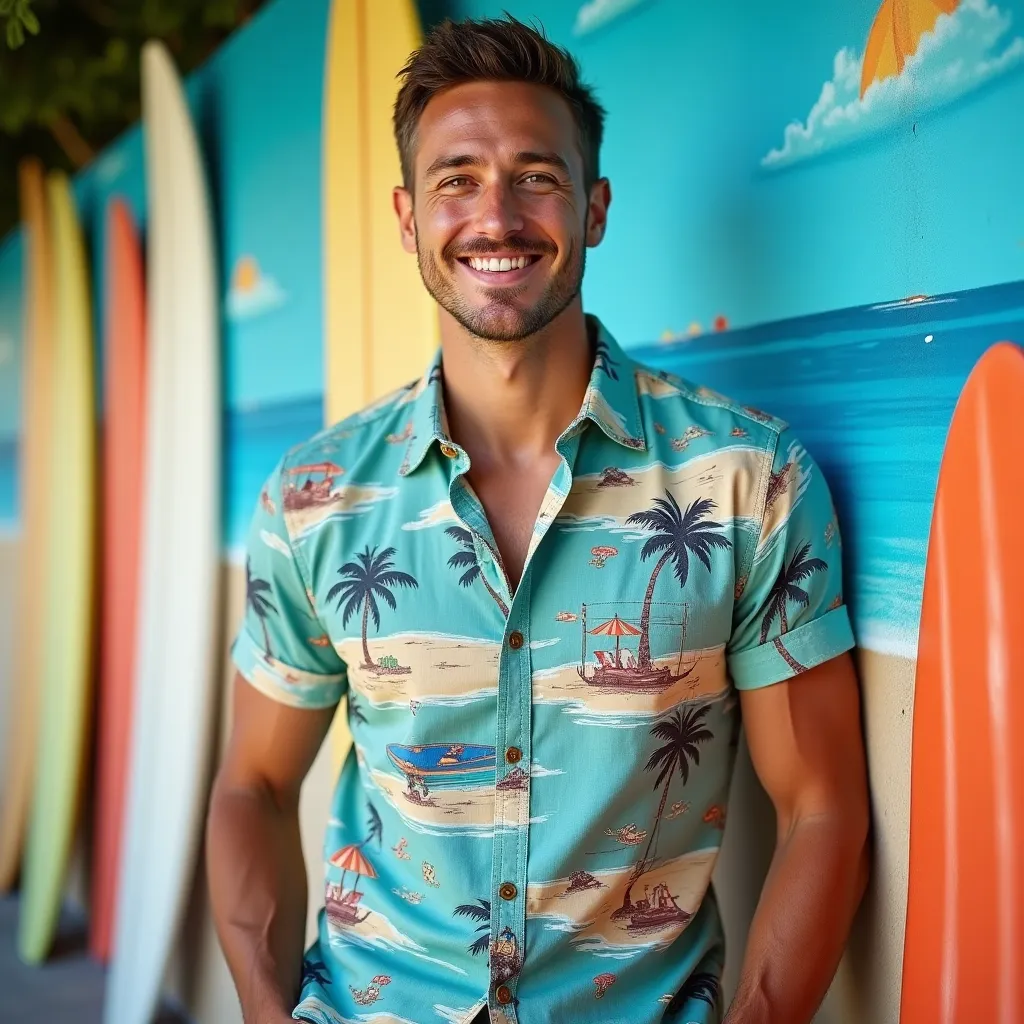 Słoneczna promenada w Miami z turystami spacerującymi.